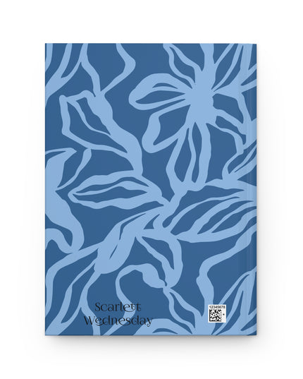 Blue Botanical Hardcover Journal