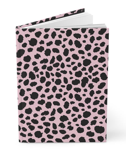 Pink Leopard Print Hardcover Journal