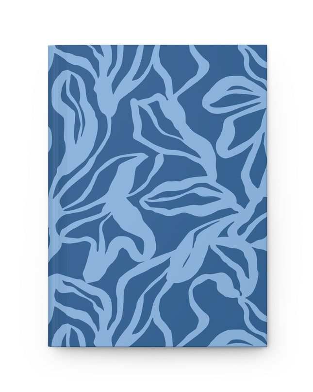 Blue Botanical Hardcover Journal
