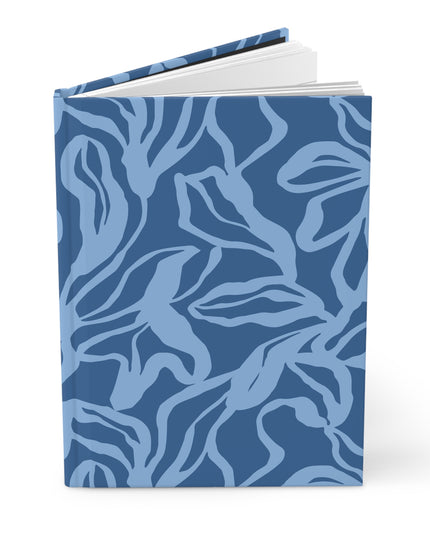 Blue Botanical Hardcover Journal