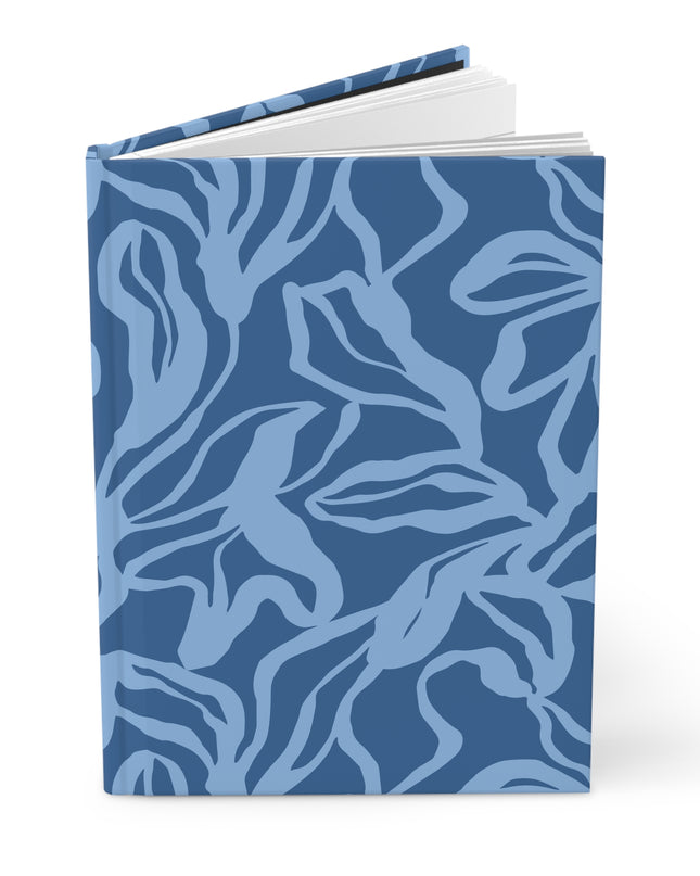 Blue Botanical Hardcover Journal