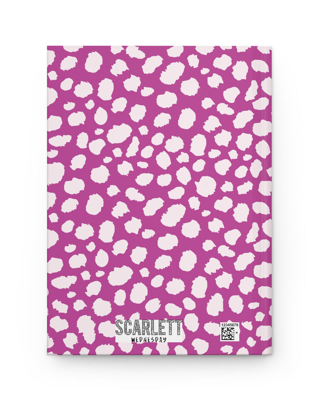 Pink Leopard Print Hardcover Journal