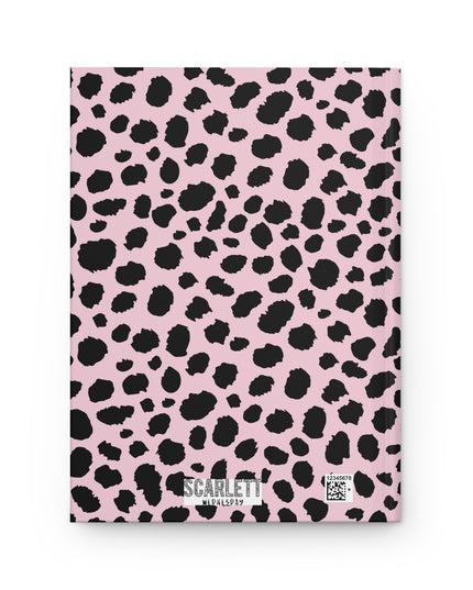 Pink Leopard Print Hardcover Journal